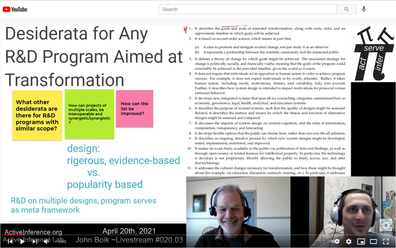 Active Inference Lab, special interview 3